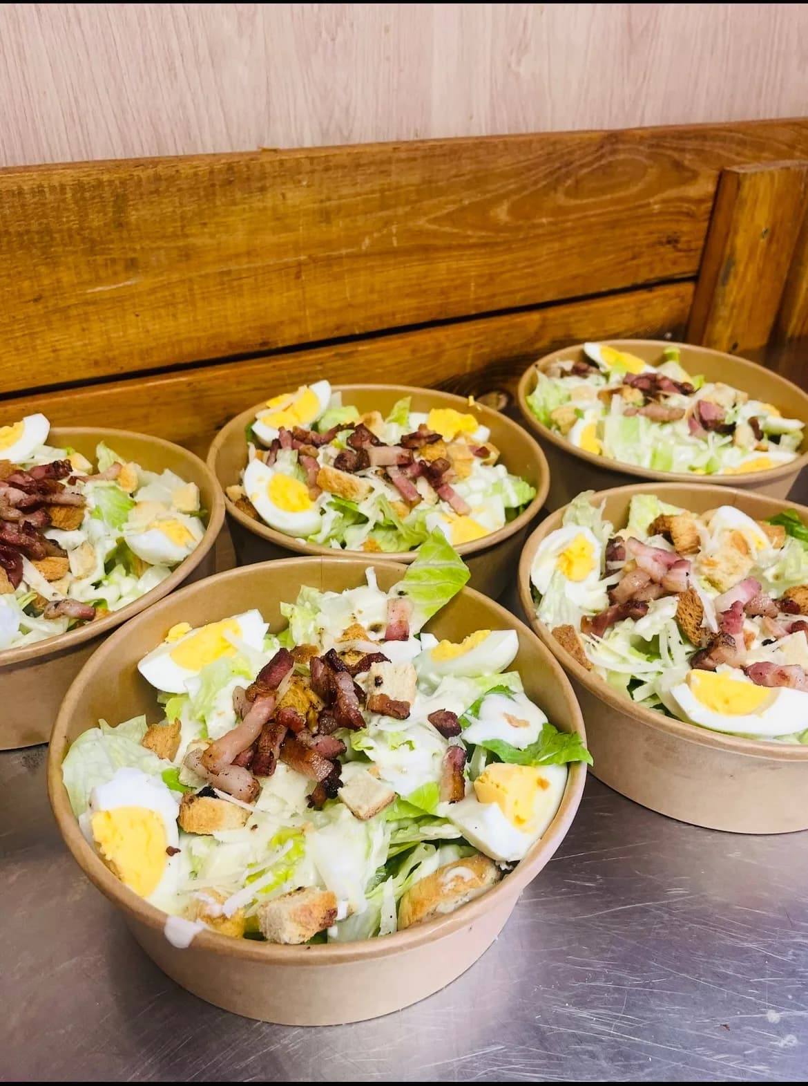 Caesar salad + soup
